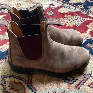 Blundstone Brown Ankle Boots with Elastic Panels